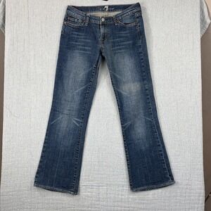 7 For All Mankind Boy‎ Cut Jeans 27x27 Low Rise